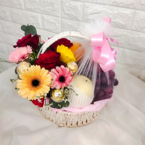 Flowers & Fruits Basket